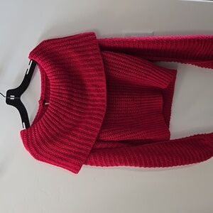 Free people off the shoulder knit sweater